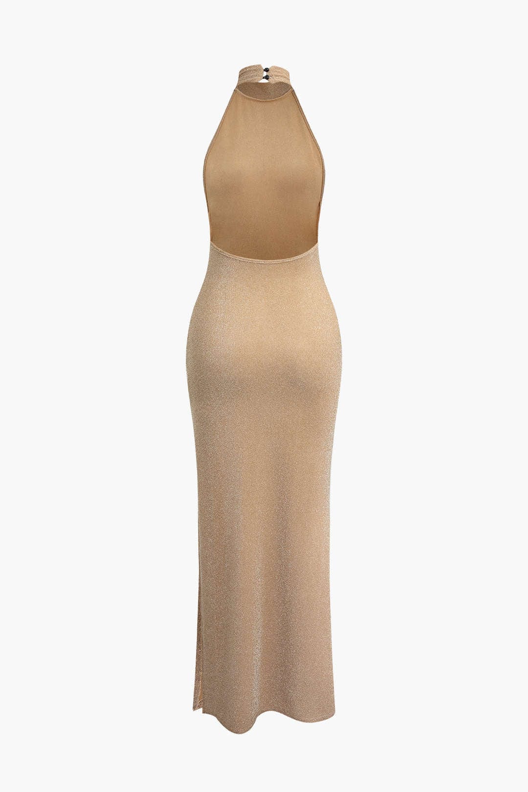 Luisa Damen Rückenfreies Abendkleid Glitzernd