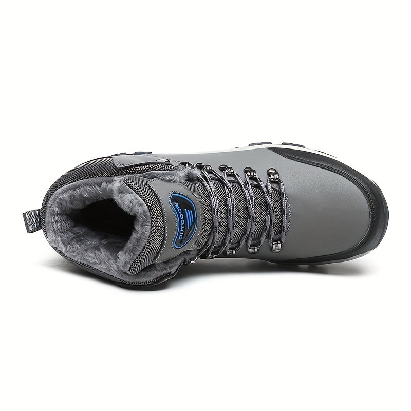 Herren Winterschuhe Schnürstiefel Warmfutter Robust