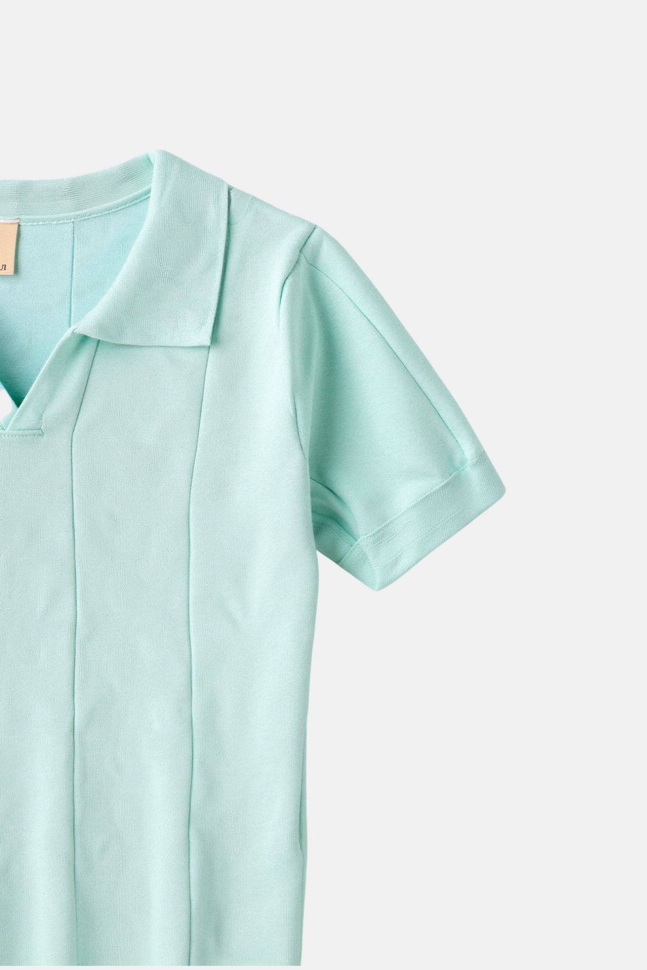 Herren Strickpolo Mintgrün