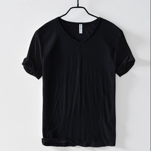 Damen Slim-Fit T-Shirt Lässig Baumwolle Weiß