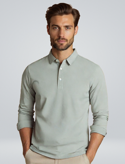 Herren Klassische Polo-Shirt Baumwolle Weiß - Norvielle