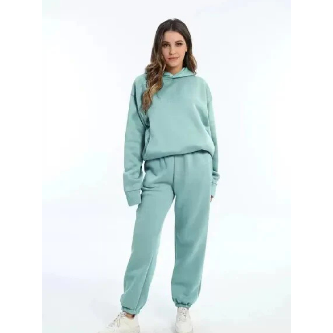 Damen Trainingsset Zweiteilig Oversize Lässig