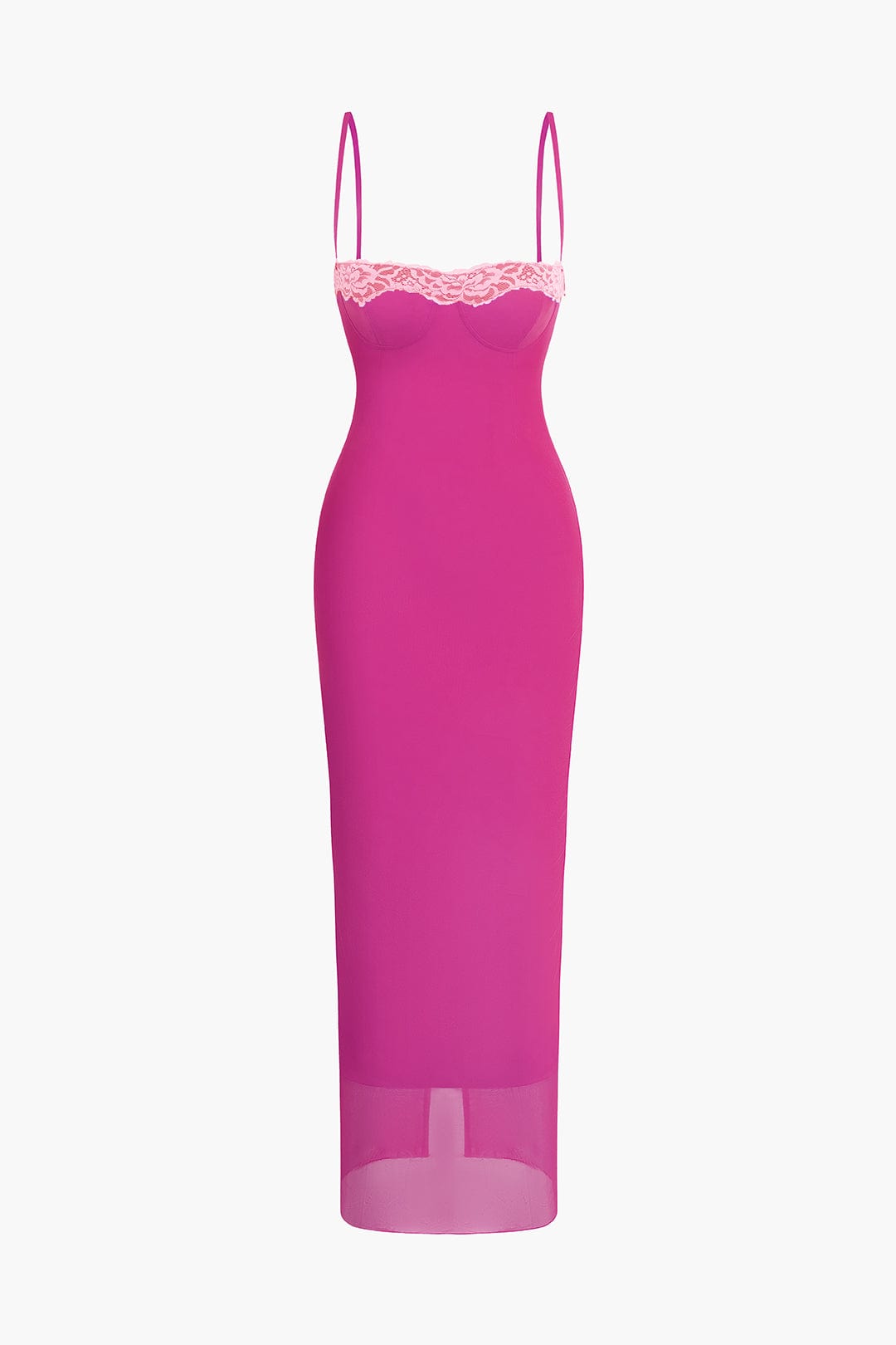 Damen Robe Midi mit Camisole
