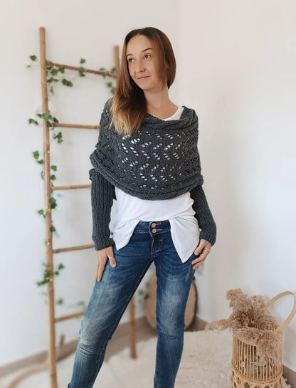 Norvielle Damen Strickschal Bequem