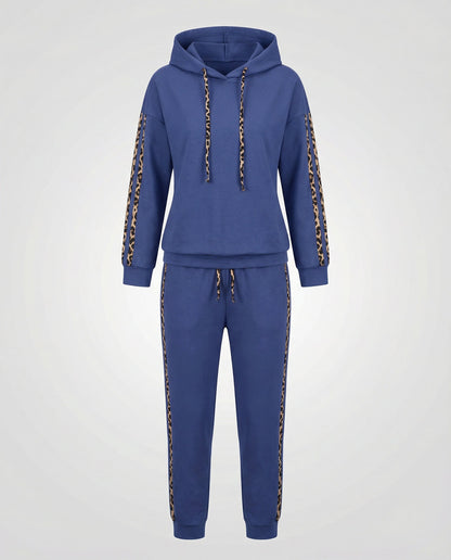 Damen Jogginganzug Zebramuster
