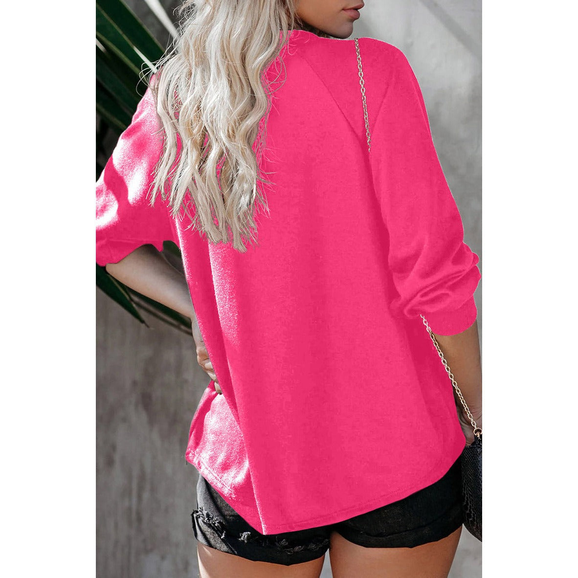 Damen Off-Shoulder Sweatshirt Motivdruck