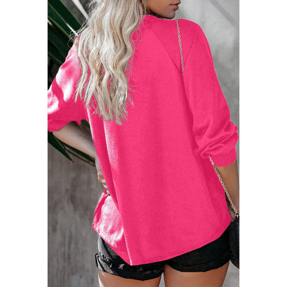 Damen Off-Shoulder Sweatshirt Motivdruck