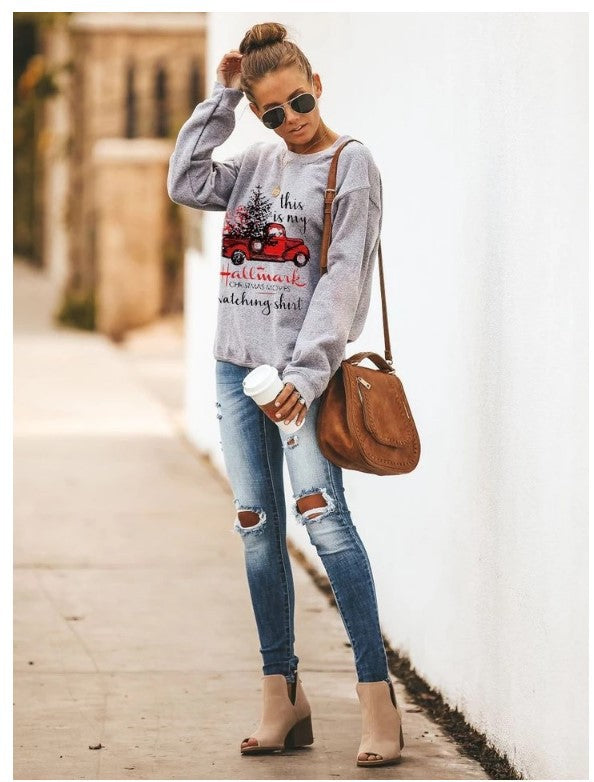 Damen Sweatshirt Festlich Lässig Norvielle