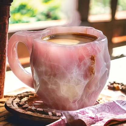 Kristall Kaffeebecher Handgefertigt Isolierend 350ml