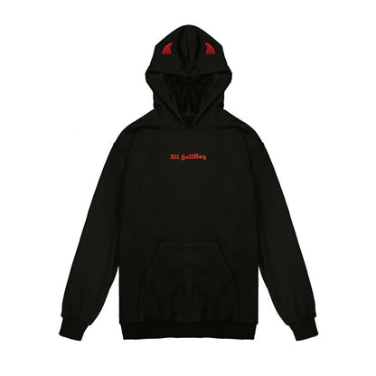 Damen Hoodie Übergroß Flügelapplikationen Norvielle