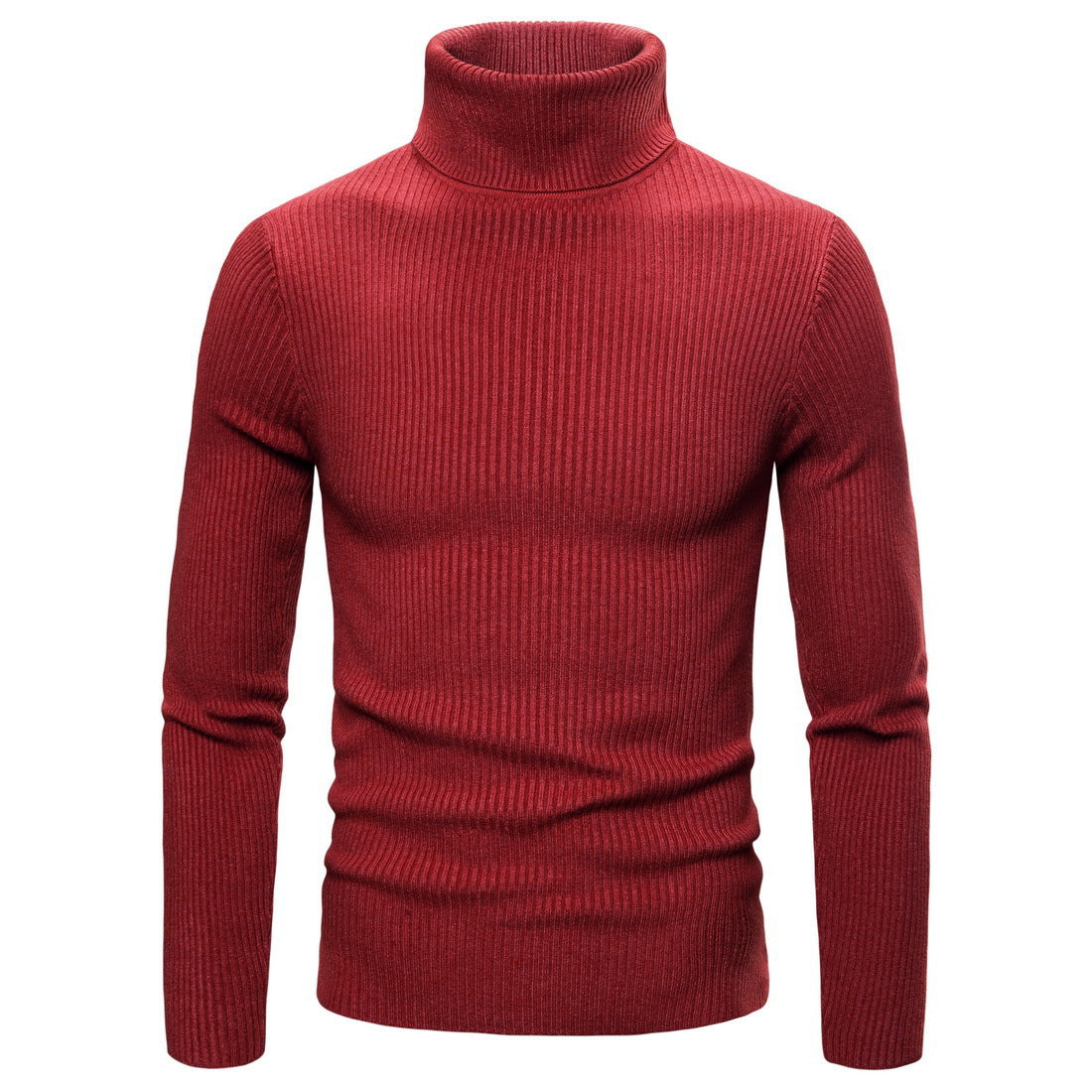 Damen Rollkragenpullover Feinstrick Rippenmuster Beige