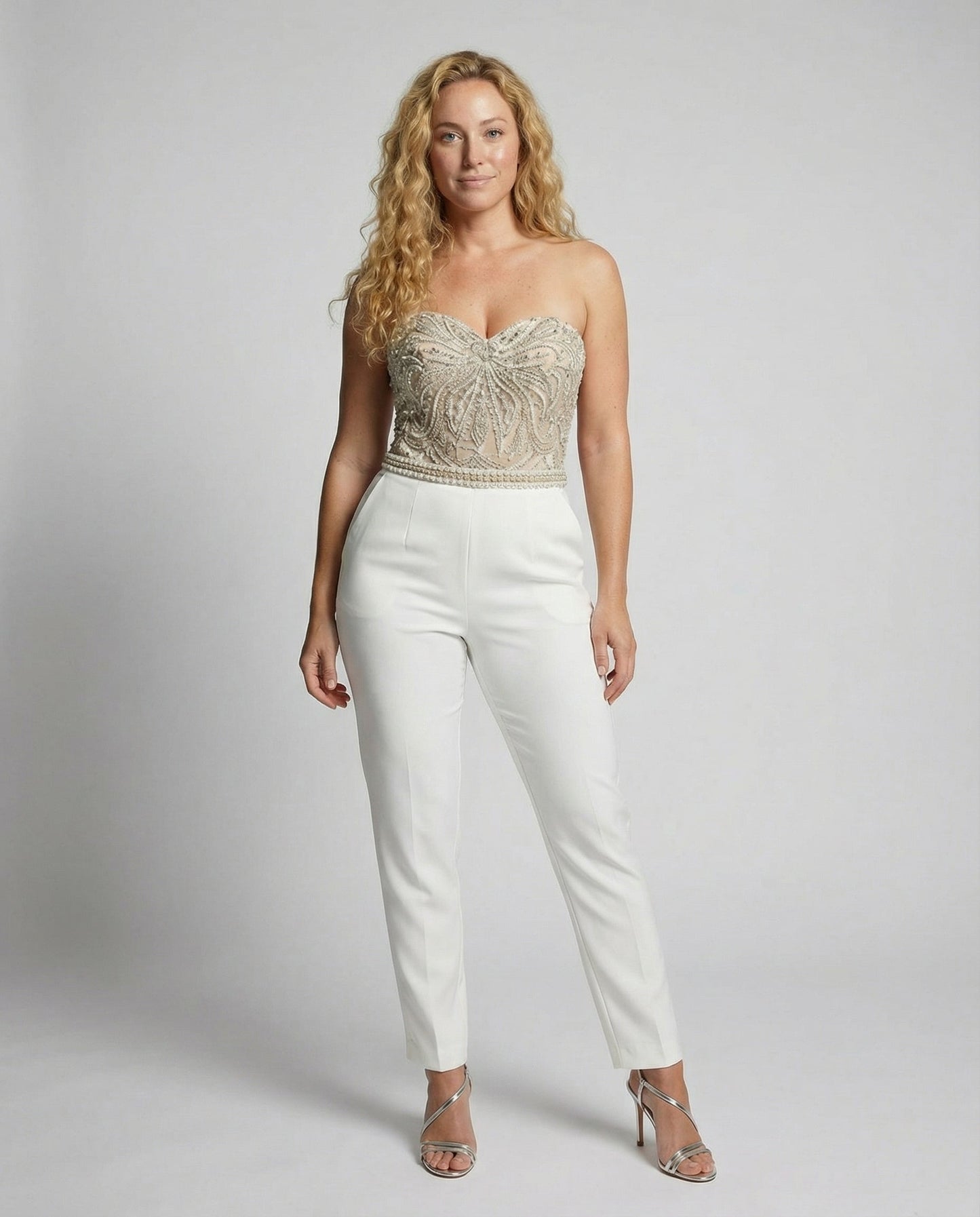 Damen Trägerloser Jumpsuit Elegant - Norvielle