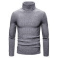 Damen Rollkragenpullover Feinstrick Rippenmuster Beige