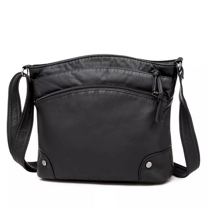 Elegante Damen Schultertasche Leder