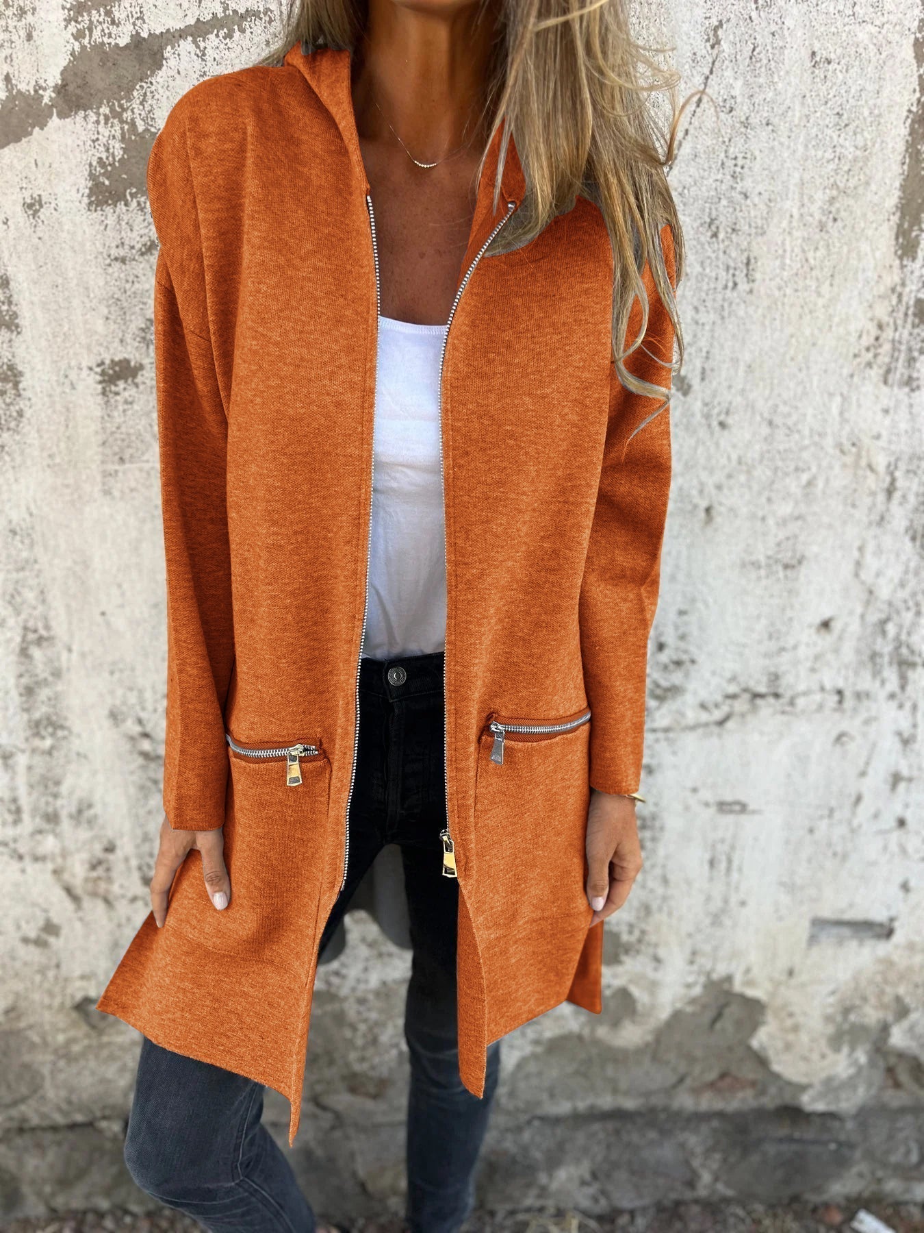 Damen Trenchcoat Lässig Wollmix