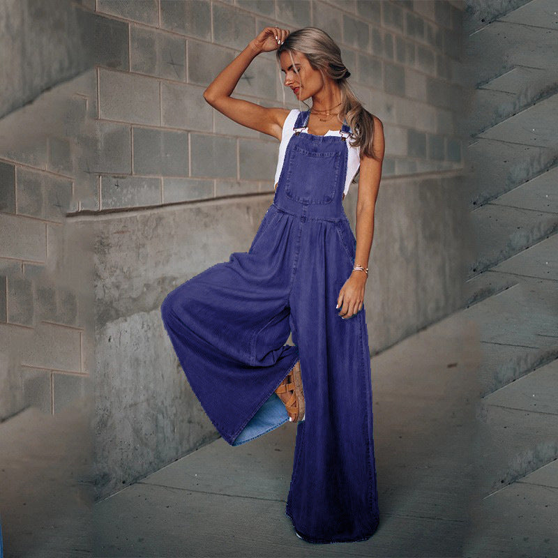 Damen Sommer Jumpsuit Leicht