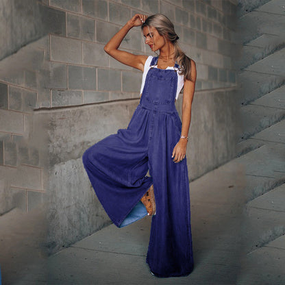 Damen Sommer Jumpsuit Leicht
