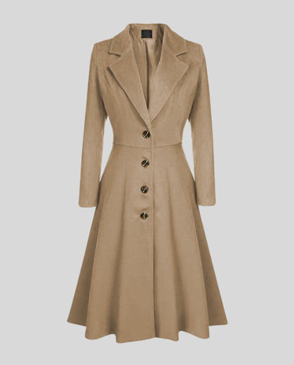 Damen Wollmantel Elegantes Wintermodell