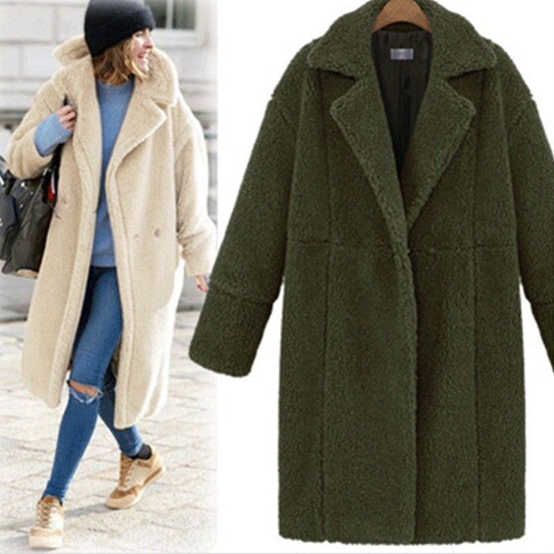 Damen Fleecejacke Reverskragen Praktische Taschen Norvielle