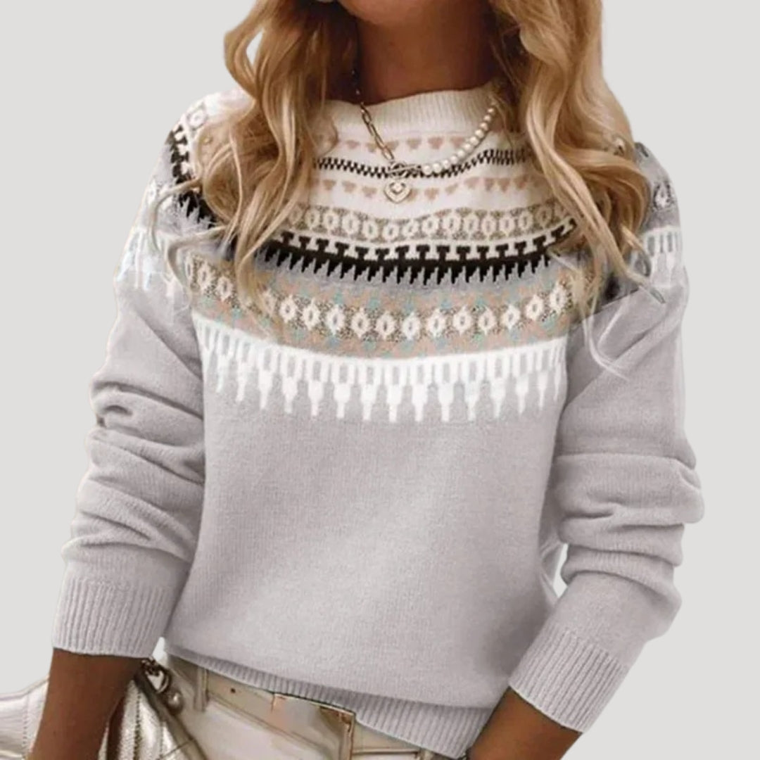Damen Fair-Isle-Strickpullover Frühling - Norvielle
