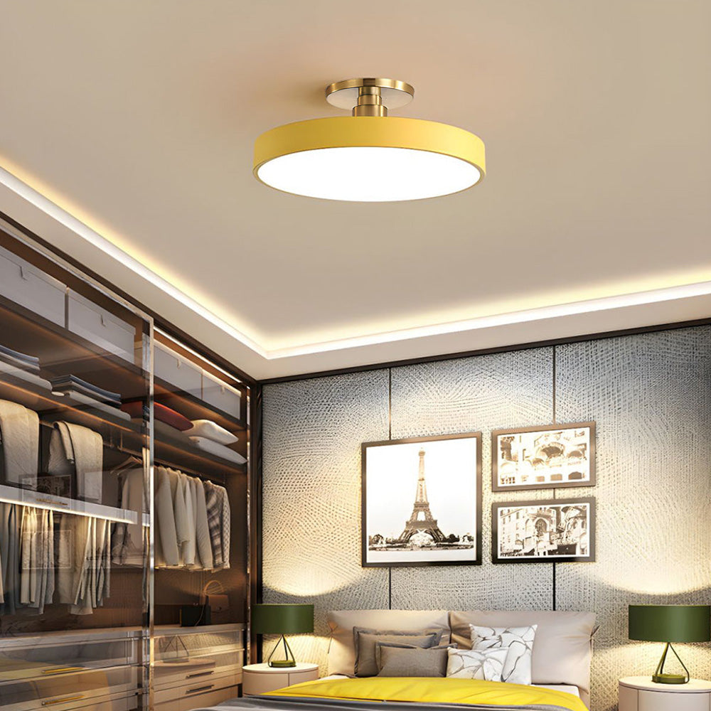 Moderne LED-Deckenleuchte Gold Finish