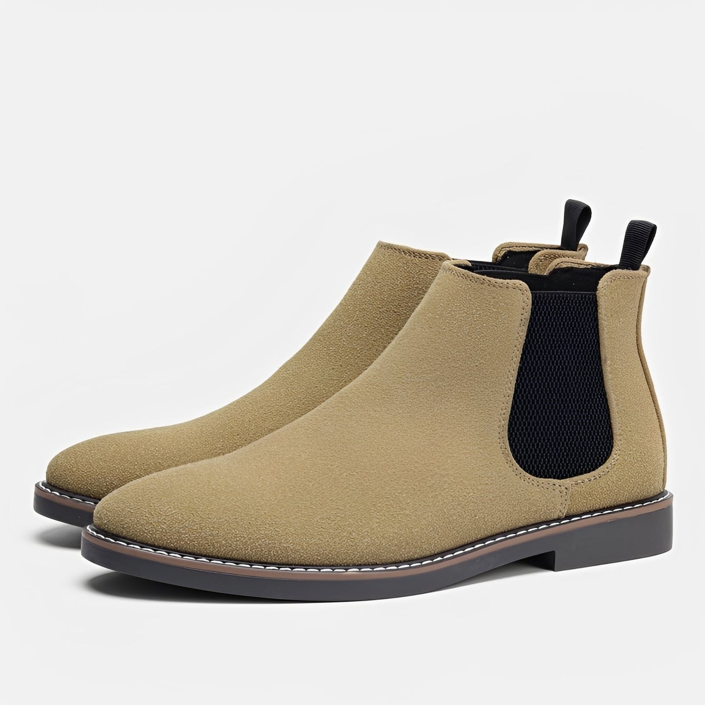 Herren Retro Chelsea Stiefel Ledern