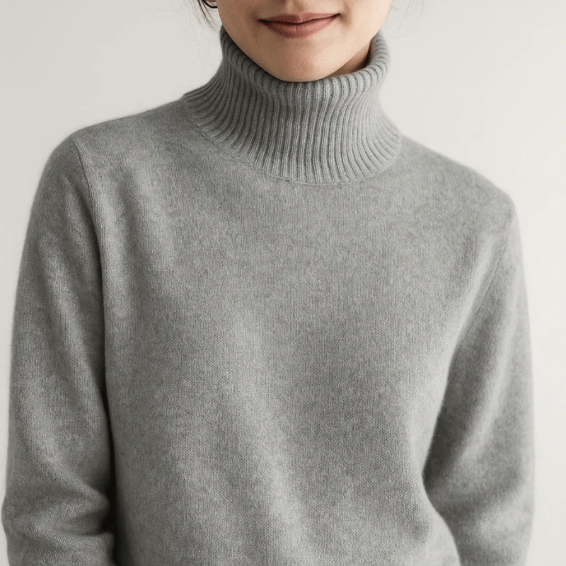 Norvielle Damen Kaschmir Rollkragenpullover