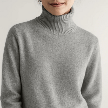 Norvielle Damen Kaschmir Rollkragenpullover
