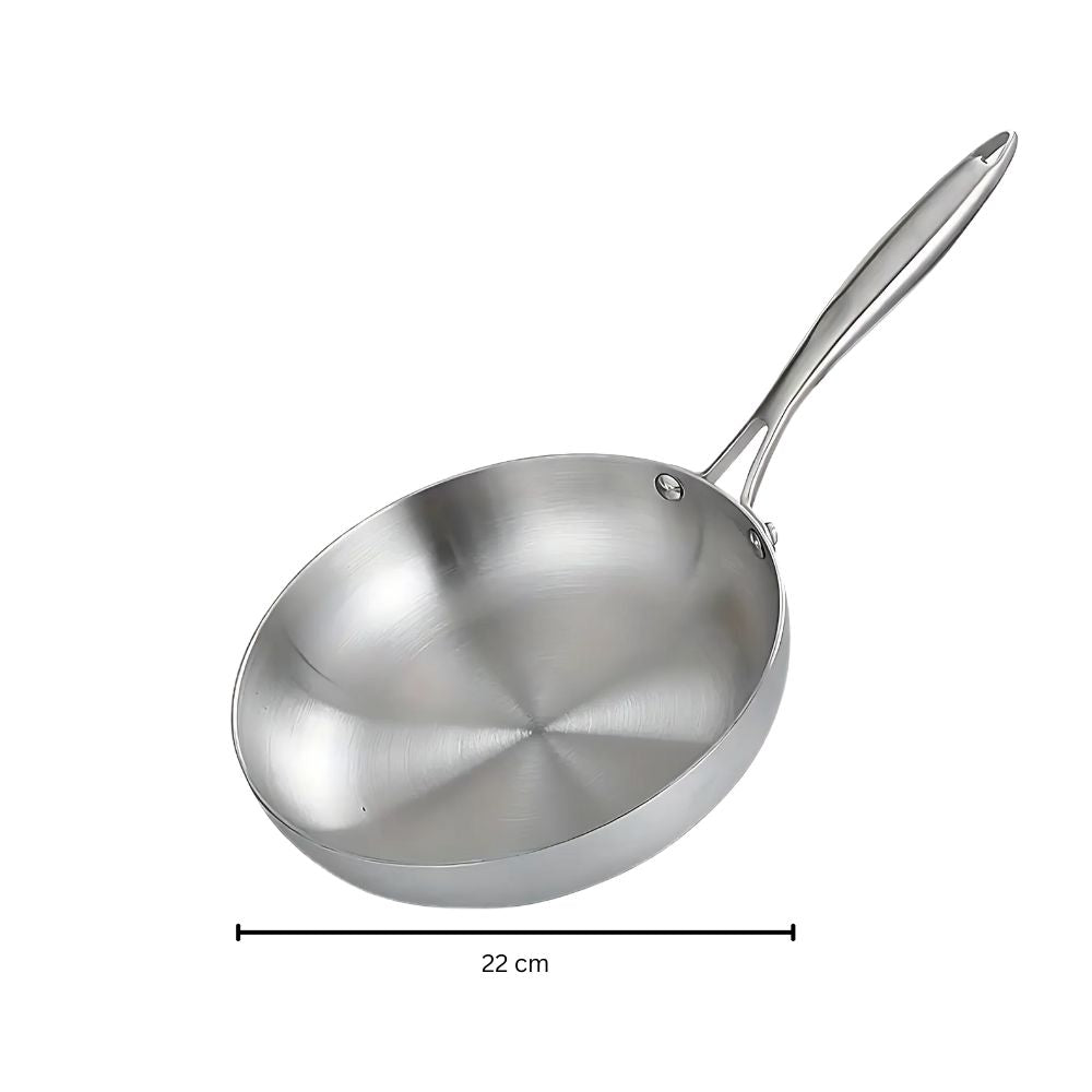 Edelstahl Bratpfanne Induktionssicher