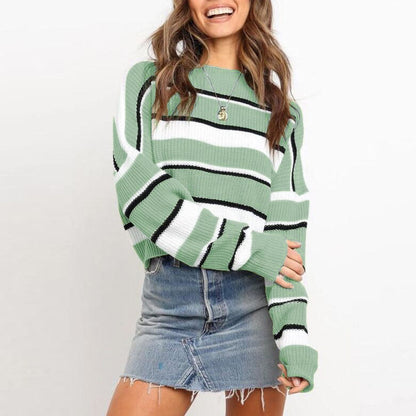 Damen Gemusterter Pullover Weicher Strick Norvielle