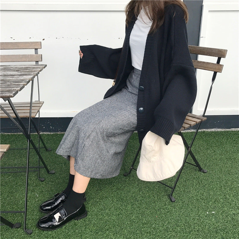 Damen Oversized Strickcardigan