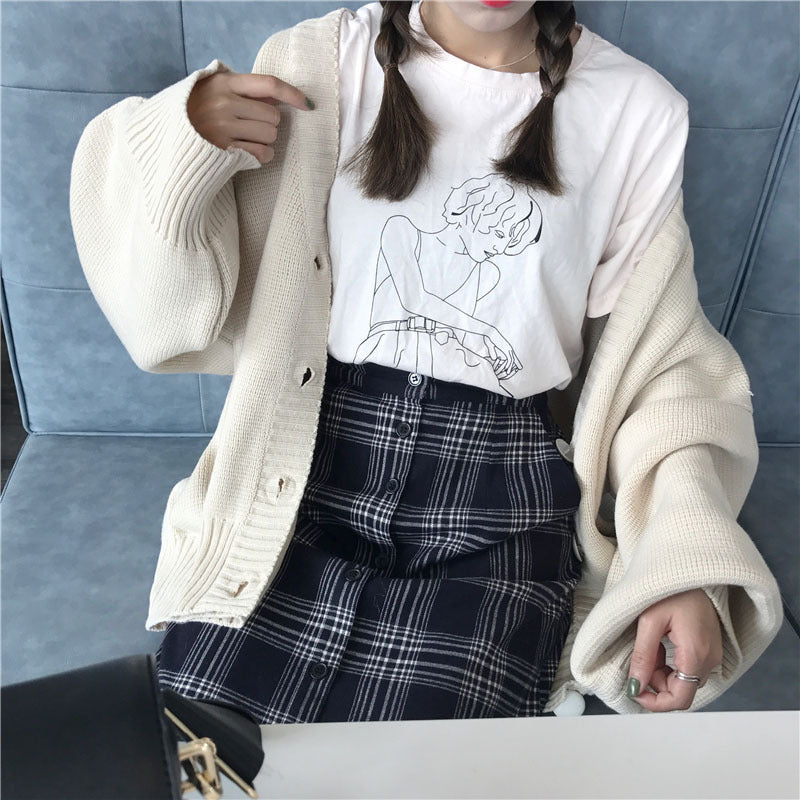 Damen Oversized Strickcardigan