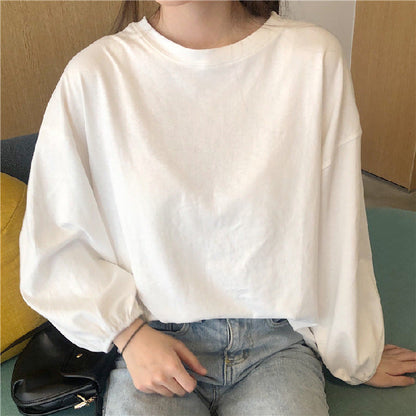 Damen Langarmshirt Ballonärmel Norvielle