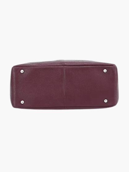 Leder Hobo-Tasche Weich Reißverschluss