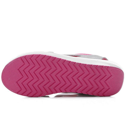 Norvielle Damen Muffin-Sandalen Kontrastfarben