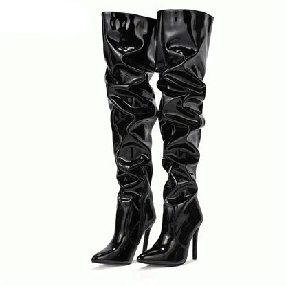 Norvielle Damen Stiefel 8cm Absatz