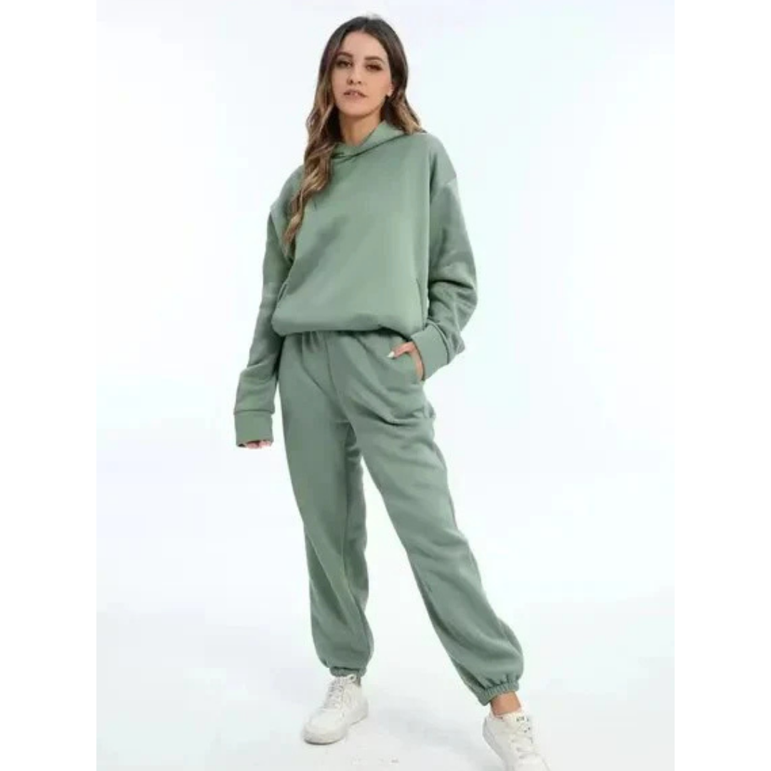 Damen Trainingsset Zweiteilig Oversize Lässig
