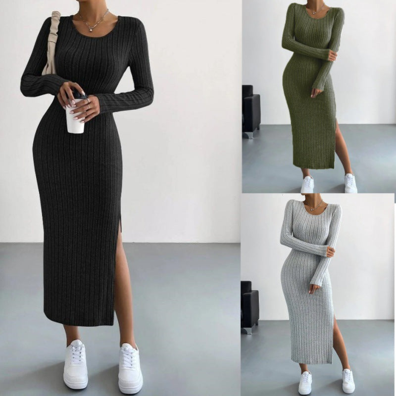 Norvielle Damen Langkleid Gestrickt