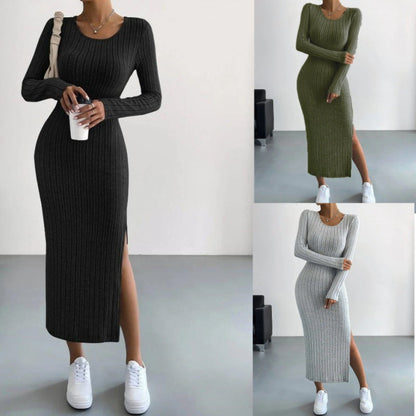 Norvielle Damen Langkleid Gestrickt