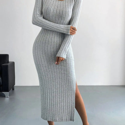 Norvielle Damen Langkleid Gestrickt