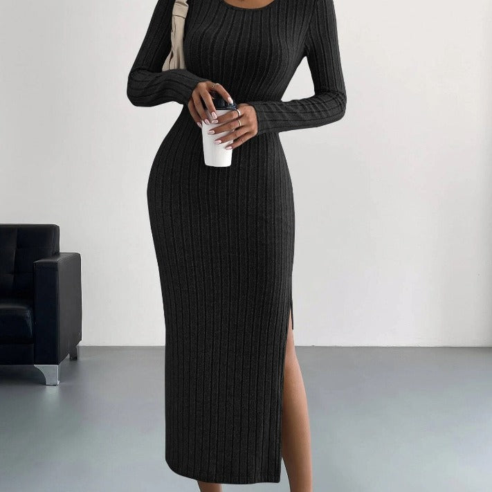 Norvielle Damen Langkleid Gestrickt