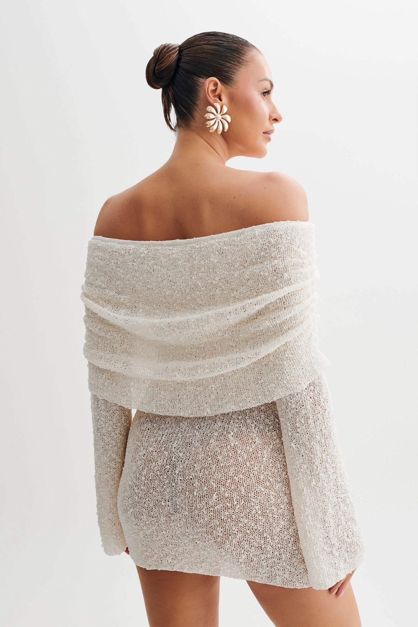 Damen Kleid Off-Shoulder Kurz