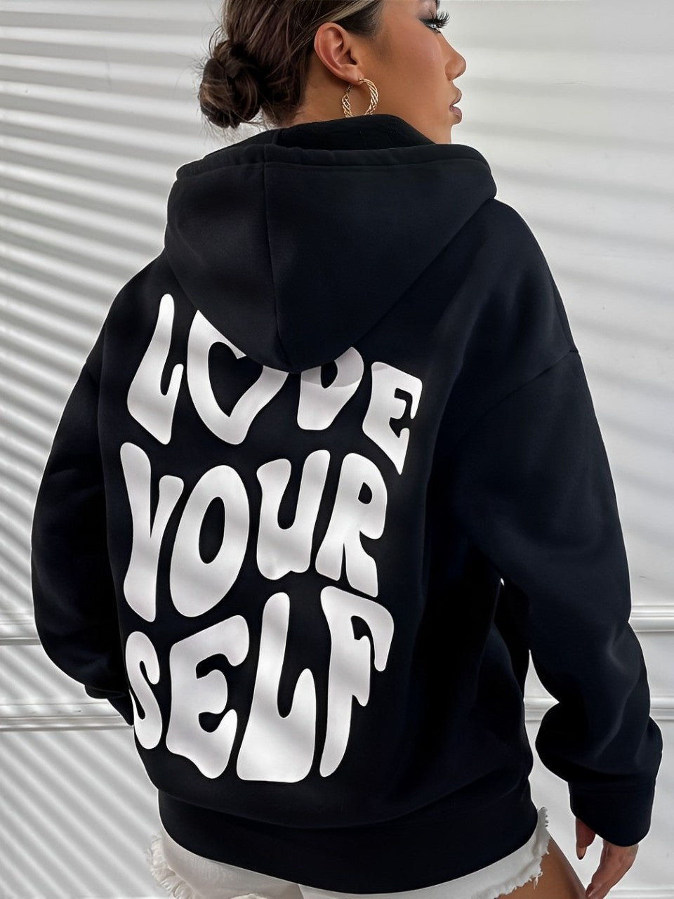Daria Damen Hoodie Gemustert Atmungsaktiv Bequem