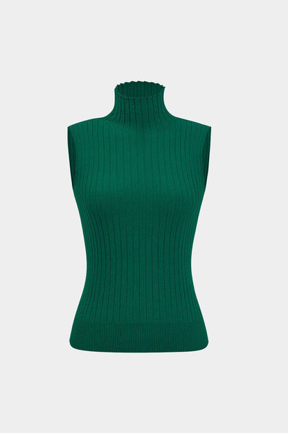 Damen Elegantes Strickset 3-teilig Gerippt