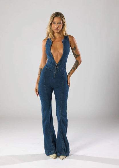 Emmie Damen Denim-Overall - Norvielle