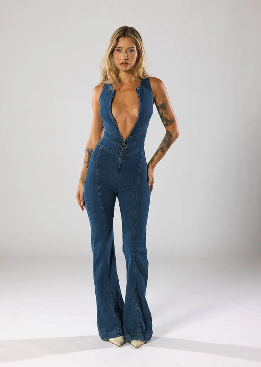 Emmie Damen Denim-Overall - Norvielle