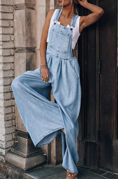 Damen Sommer Jumpsuit Leicht