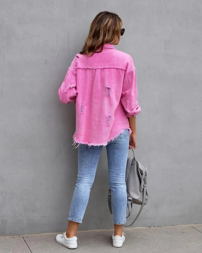 Damen Bluse aus Denim - Norvielle