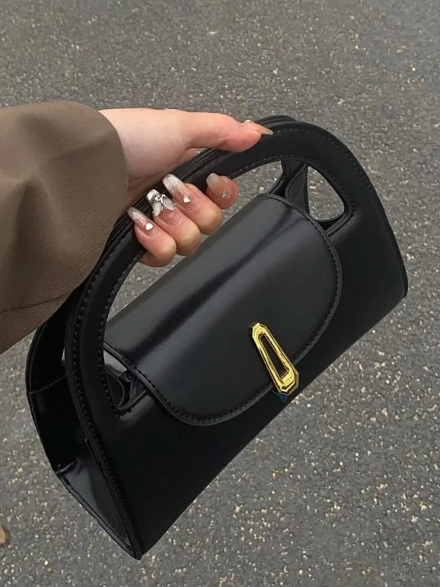 Dagmar Damen Mini Schultertasche Leder