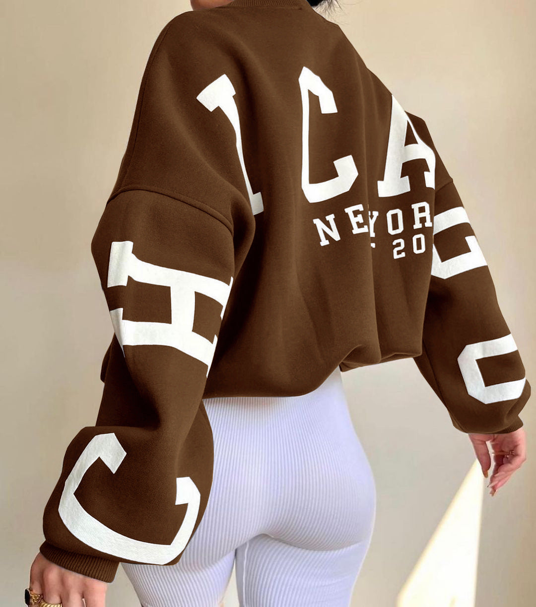 Damen Pullover Weite Passform Gleichmäßige Silhouette